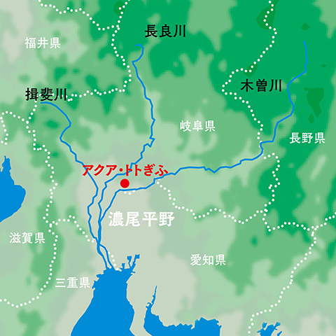 アクア・トトぎふの地図