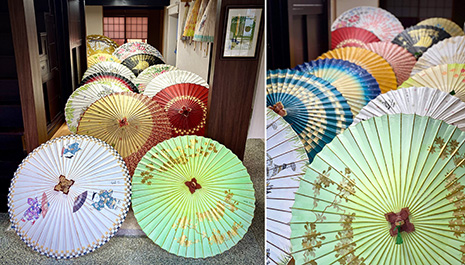 松田弘さんの作品です美品　金沢伝統工芸　松田和傘店の和傘